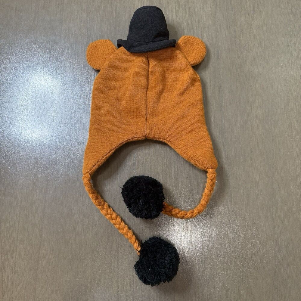 Five Nights At Freddy's FNAF Freddy Fazbear Braided Tassel Beanie Laplander Hat - Picture 2 of 7